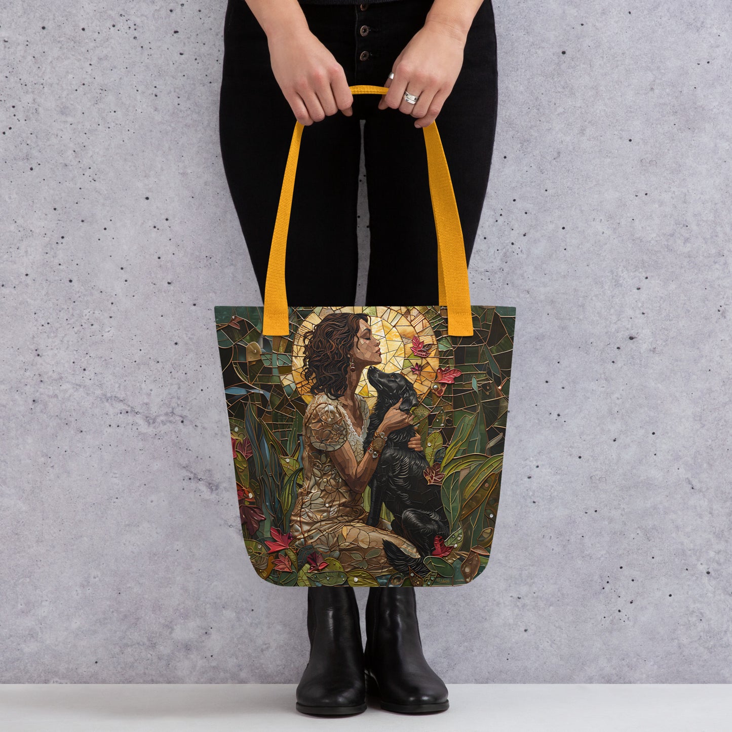 Mom’s Golden Companion Tote bag