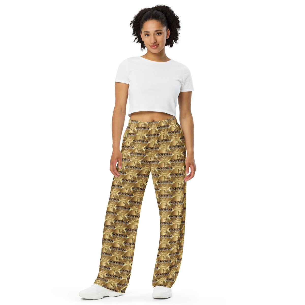 TGLC Branded All-over print unisex wide-leg pants