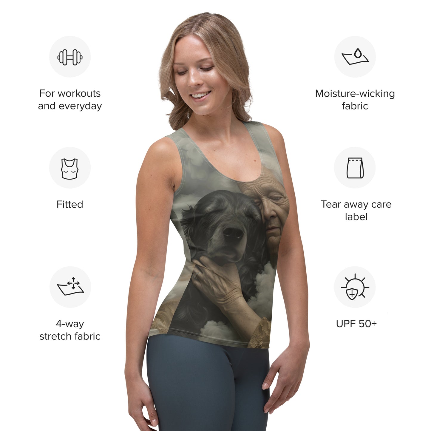 Her Loyal Pup Sublimation Cut & Sew Tank Top