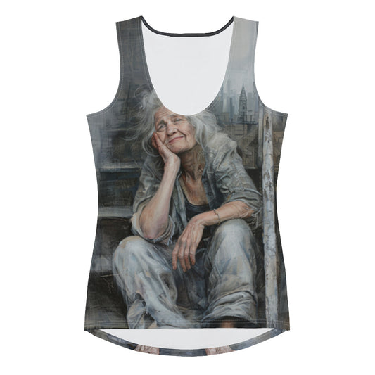 Peaceful Upset Sublimation Cut & Sew Tank Top