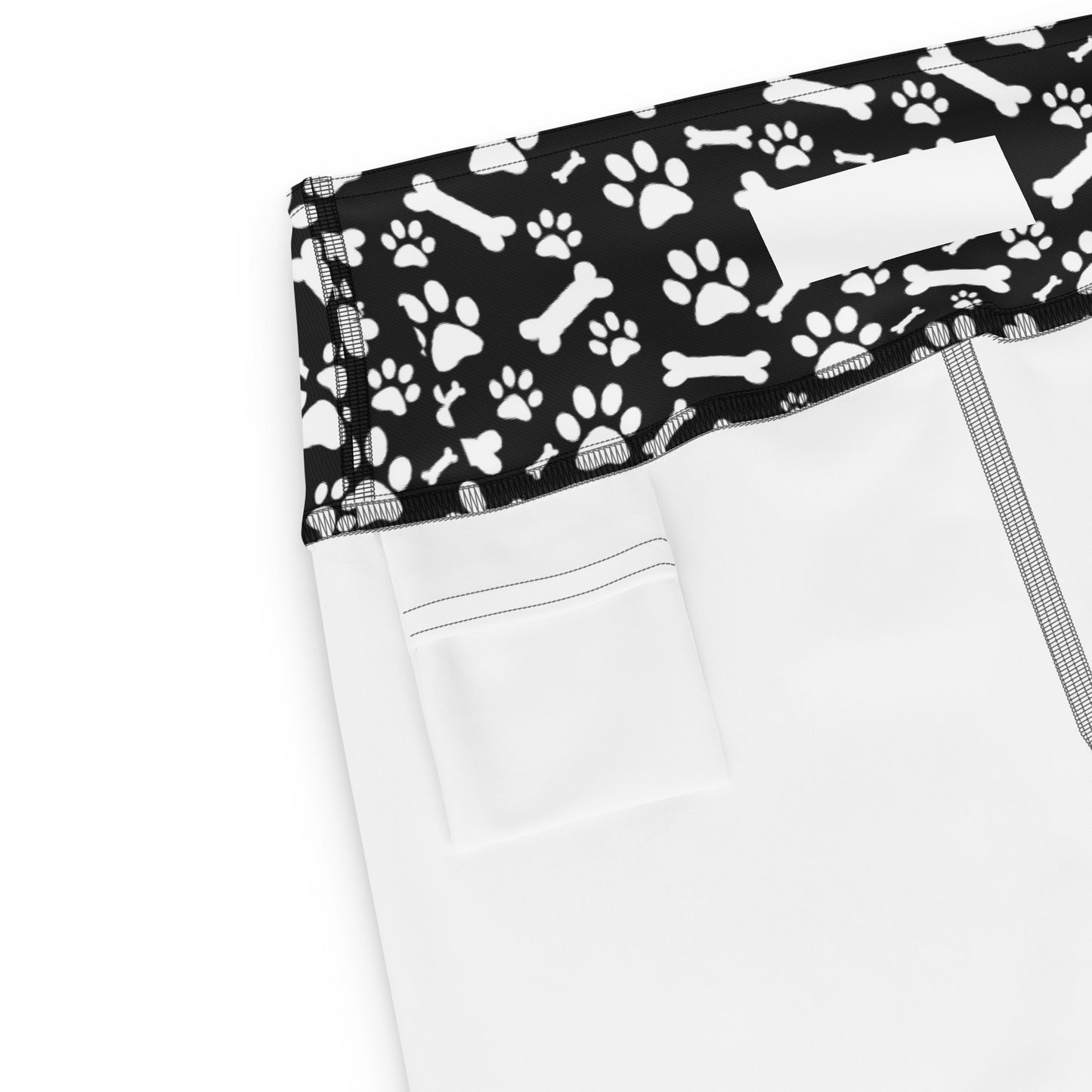 Black and White Yoga Capri Leggings