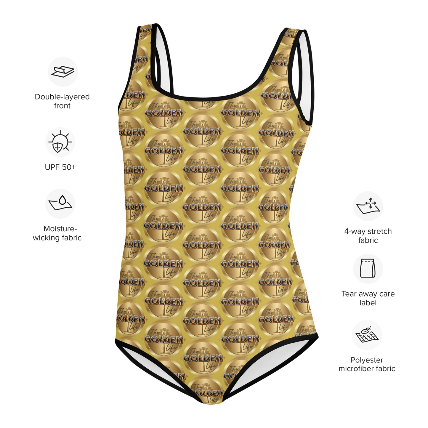 TGLC Branded All-Over Print Youth Swimsuit