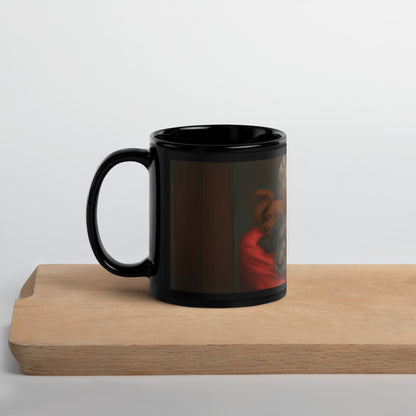 Cuddles & Paws Black Glossy Mug