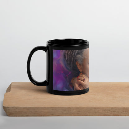 United Hearts Black Glossy Mug