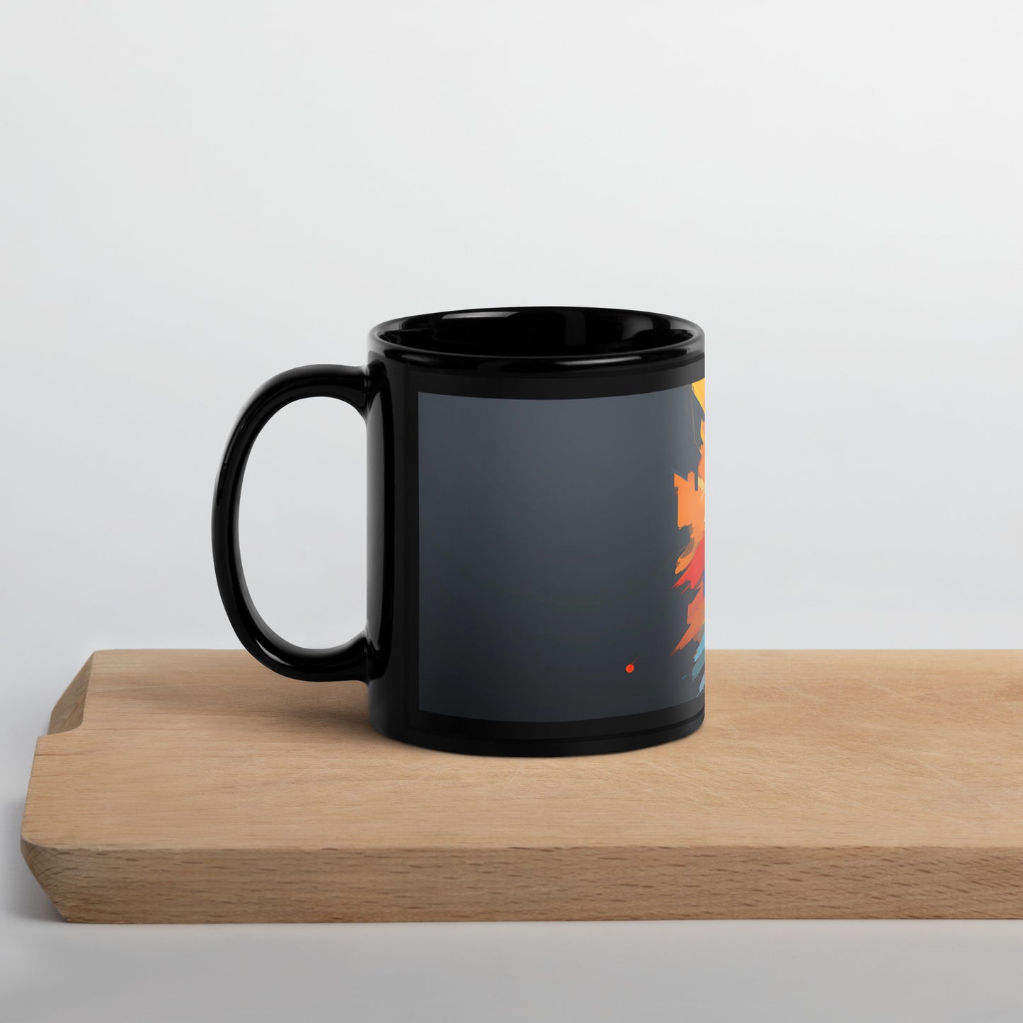 Quiet Power Black Glossy Mug