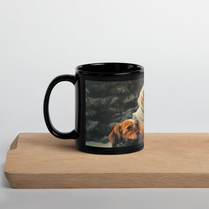 Fur Mama Adventures Black Glossy Mug