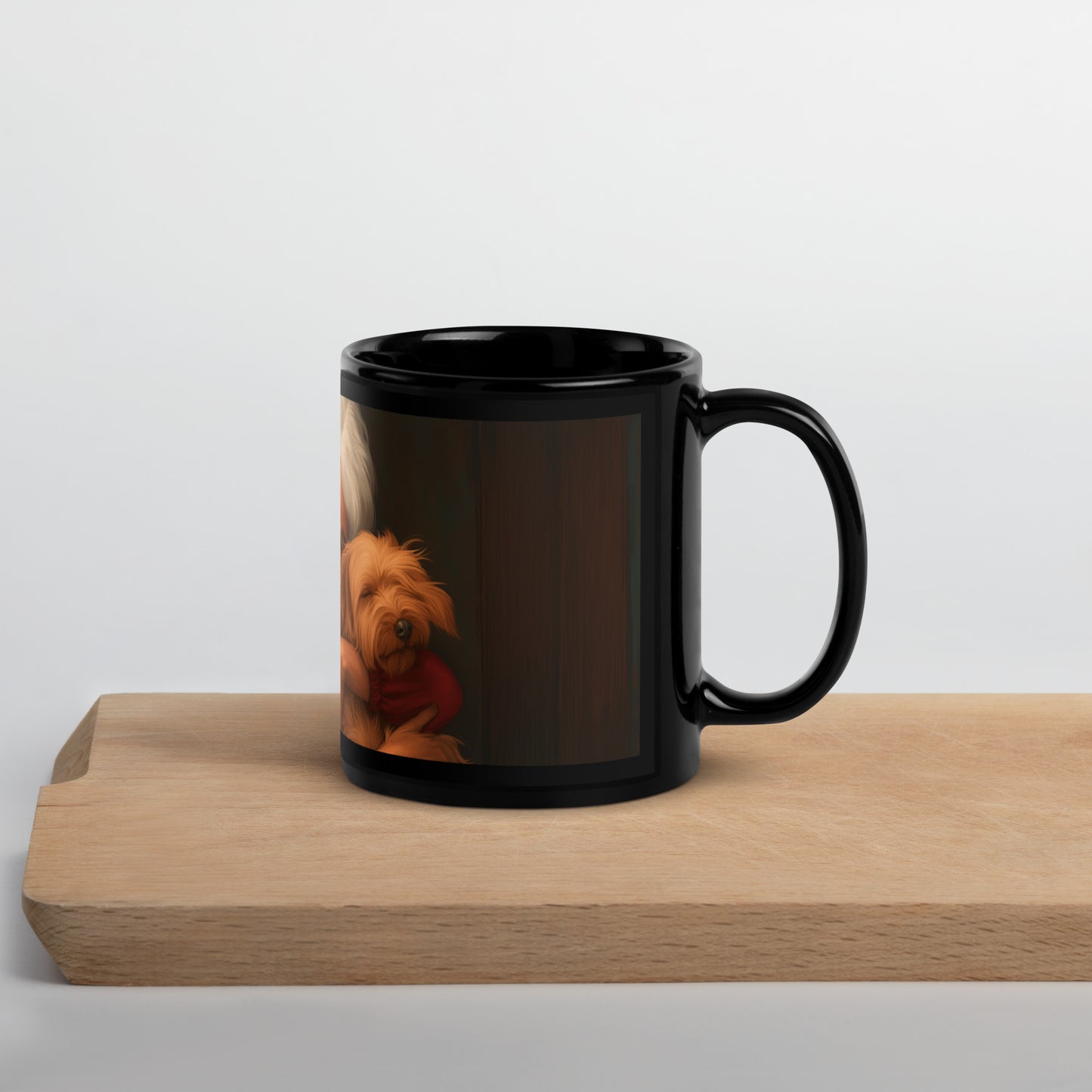 Cuddles & Paws Black Glossy Mug