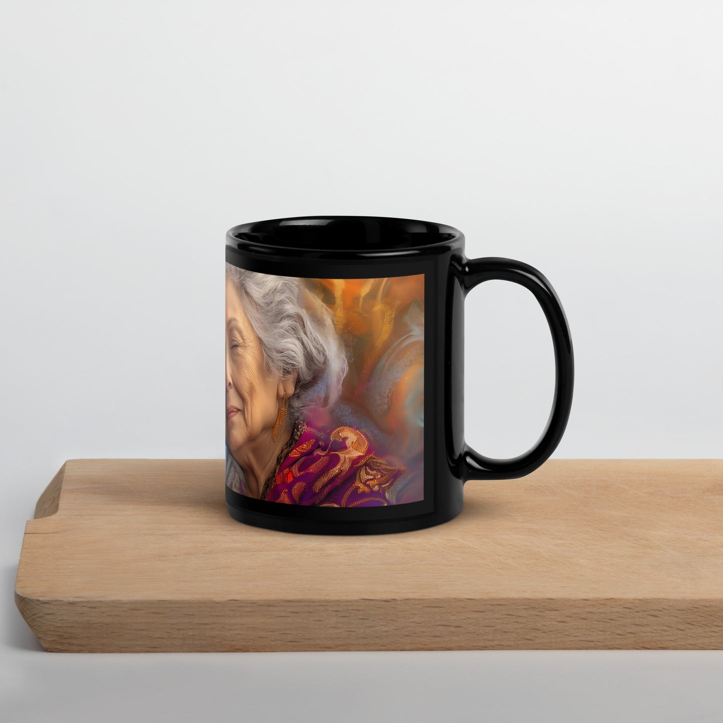 United Hearts Black Glossy Mug