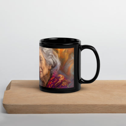 United Hearts Black Glossy Mug