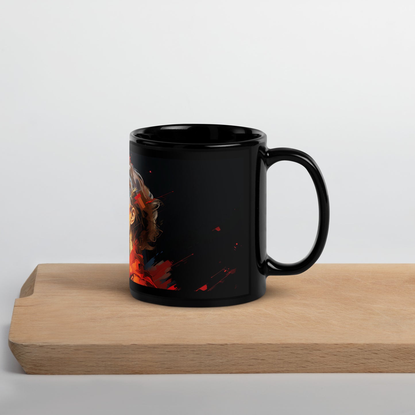 Quiet Power Black Glossy Mug