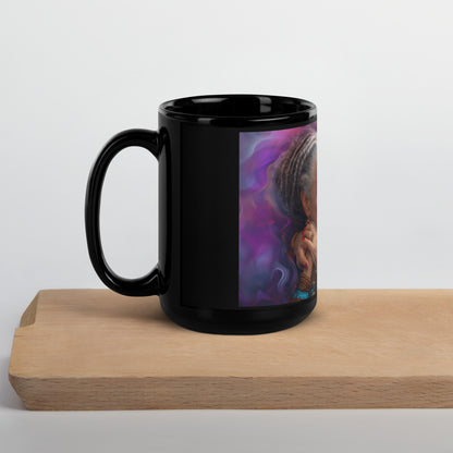 United Hearts Black Glossy Mug