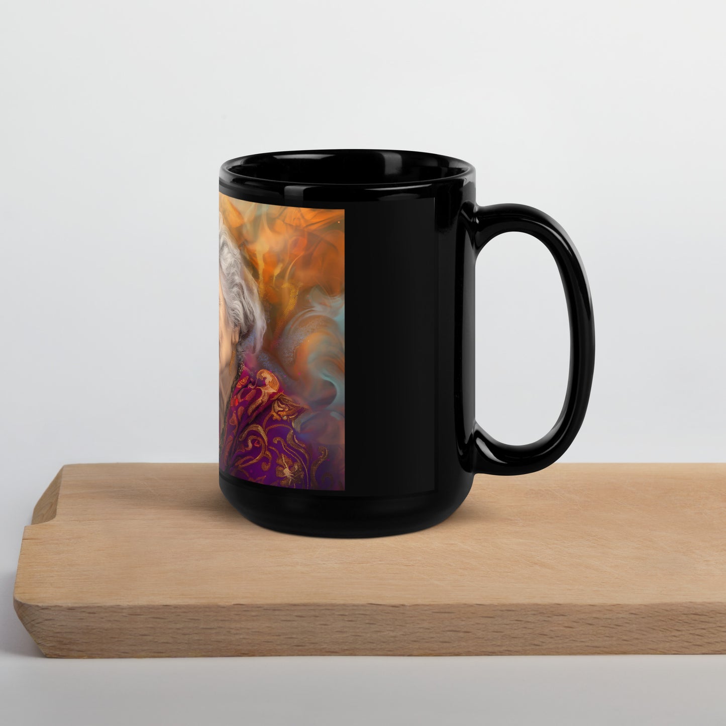 United Hearts Black Glossy Mug