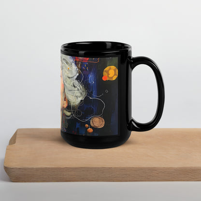 Empowered Soul Black Glossy Mug