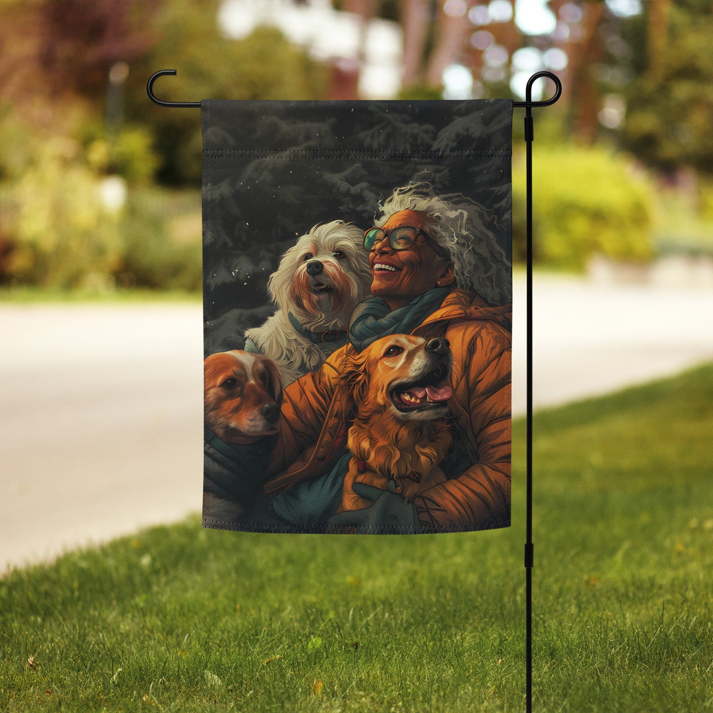 Fur Mama Adventures Garden flag