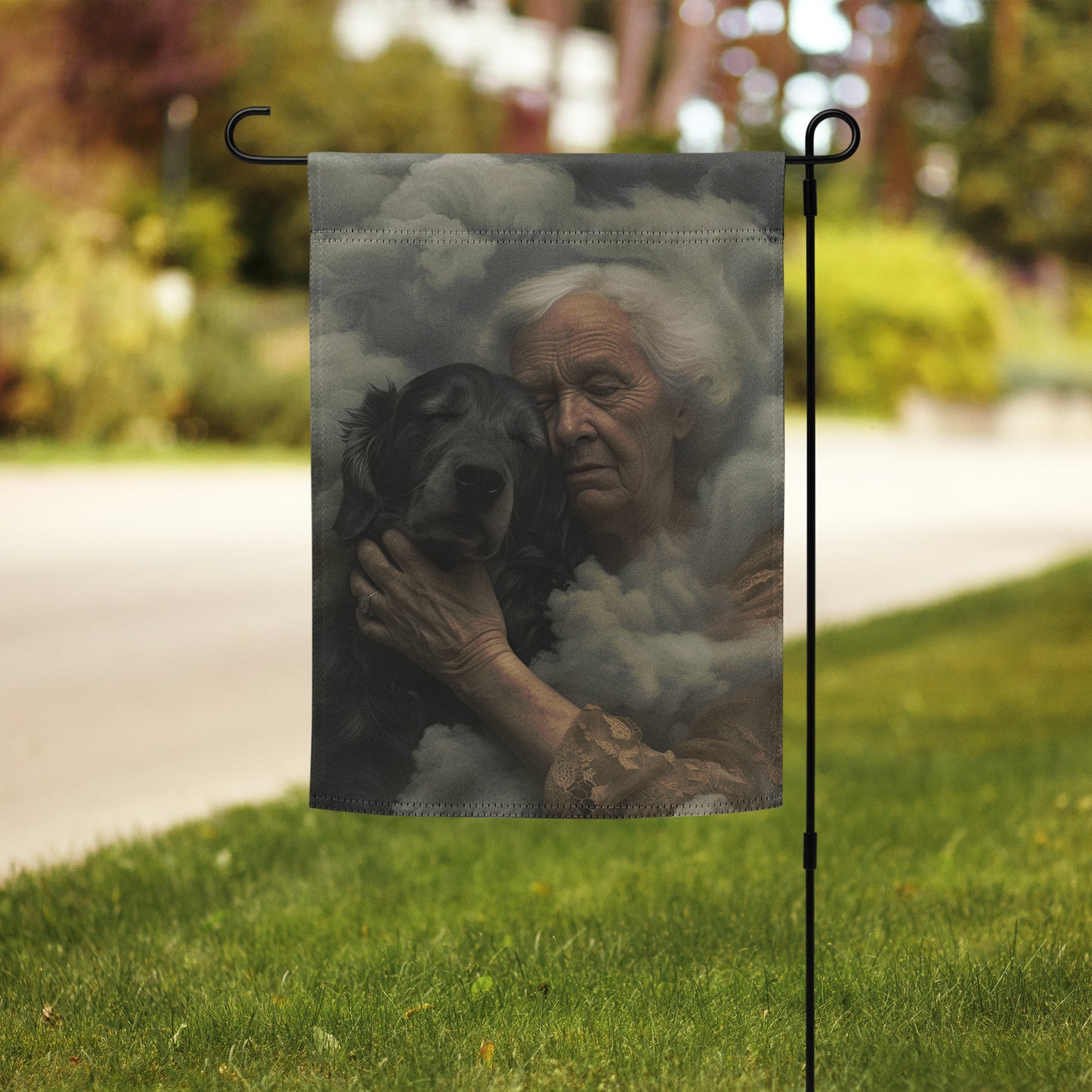 Her Loyal Pup Garden flag