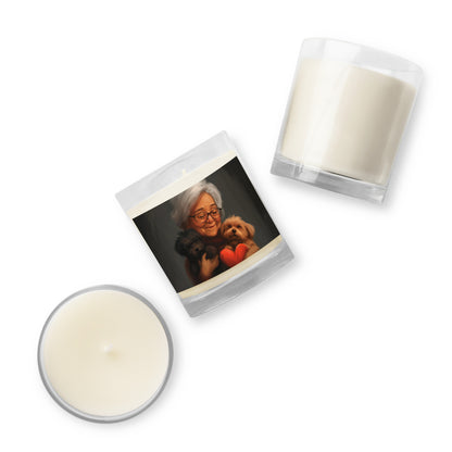 Dog Mom Life Glass Jar Soy Wax Candle