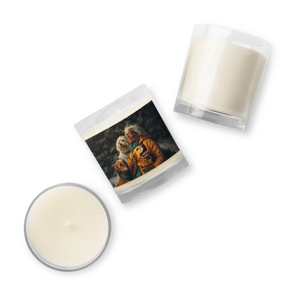 Fur Mama Adventures Glass jar soy wax candle