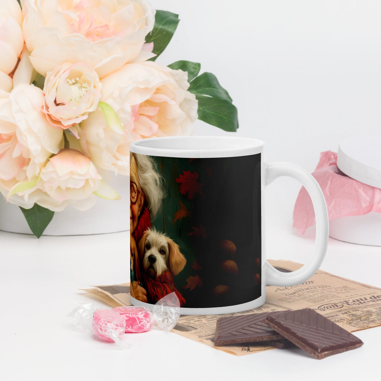 Forever Dog Mama White Glossy Mug