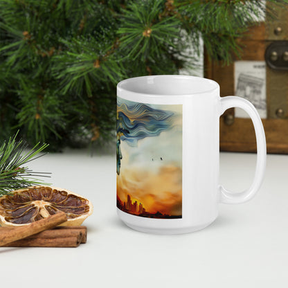 Tranquil Vibes White Glossy Mug