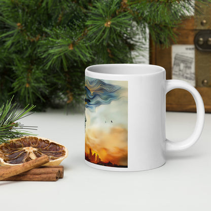 Tranquil Vibes White Glossy Mug