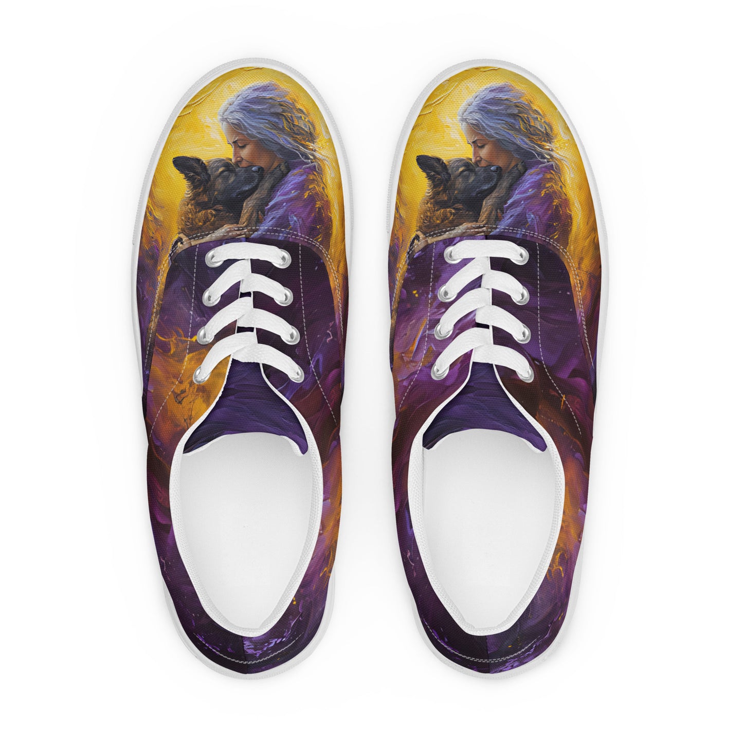 Paws & Hugs Women’s lace-up canvas shoes