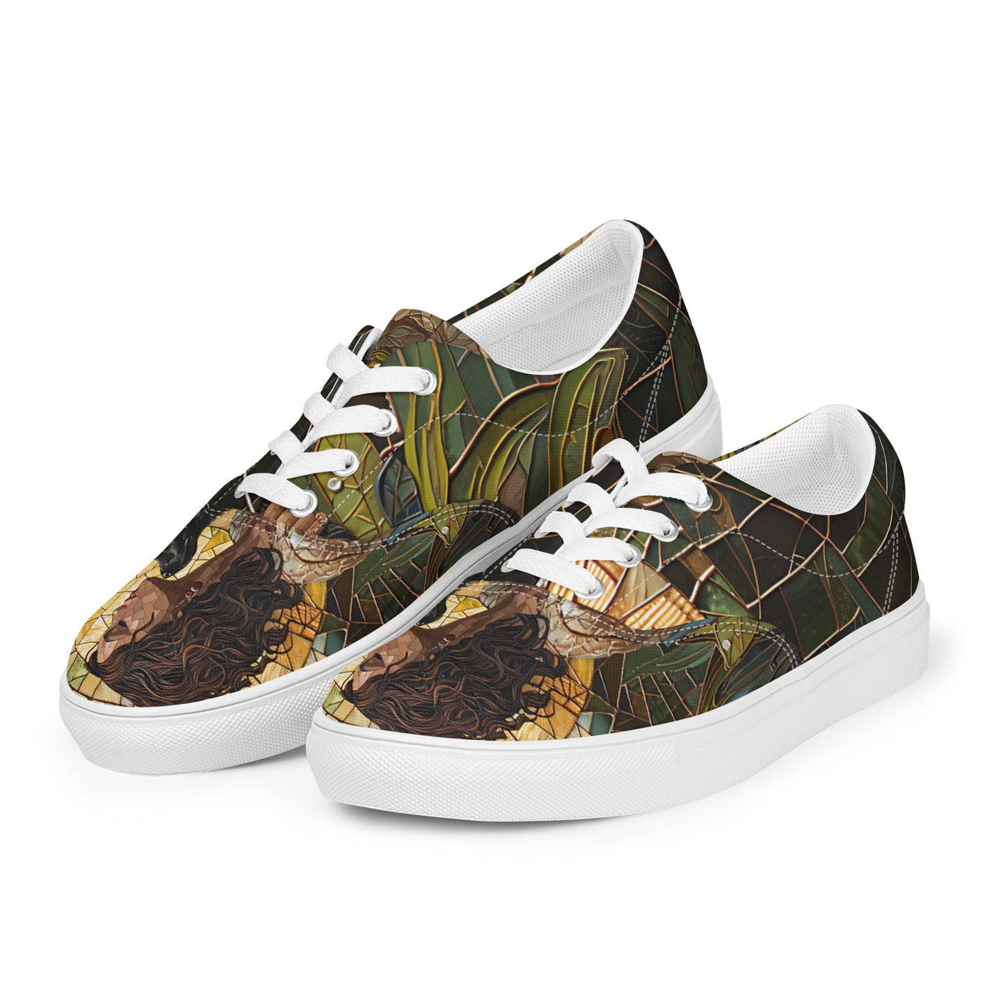 Mom’s Golden Companion Women’s lace-up canvas shoes