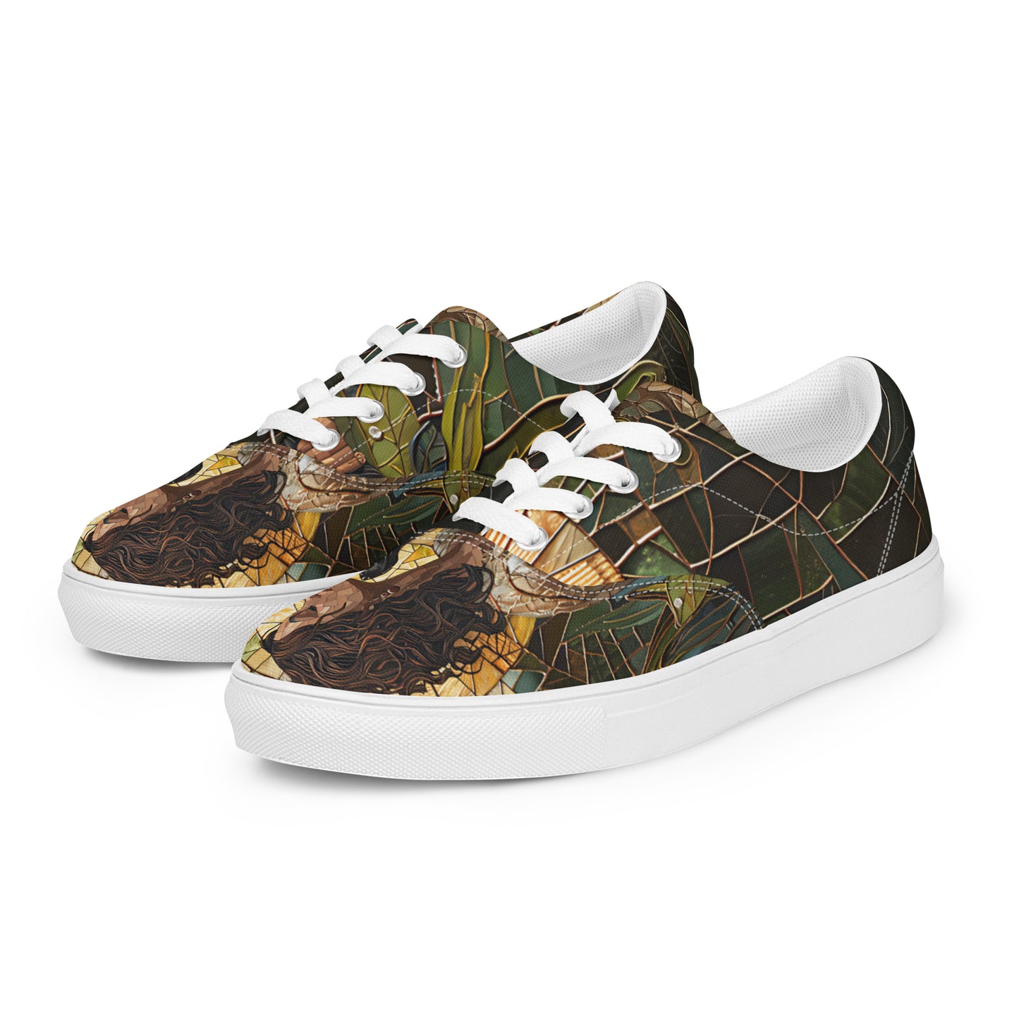 Mom’s Golden Companion Women’s lace-up canvas shoes