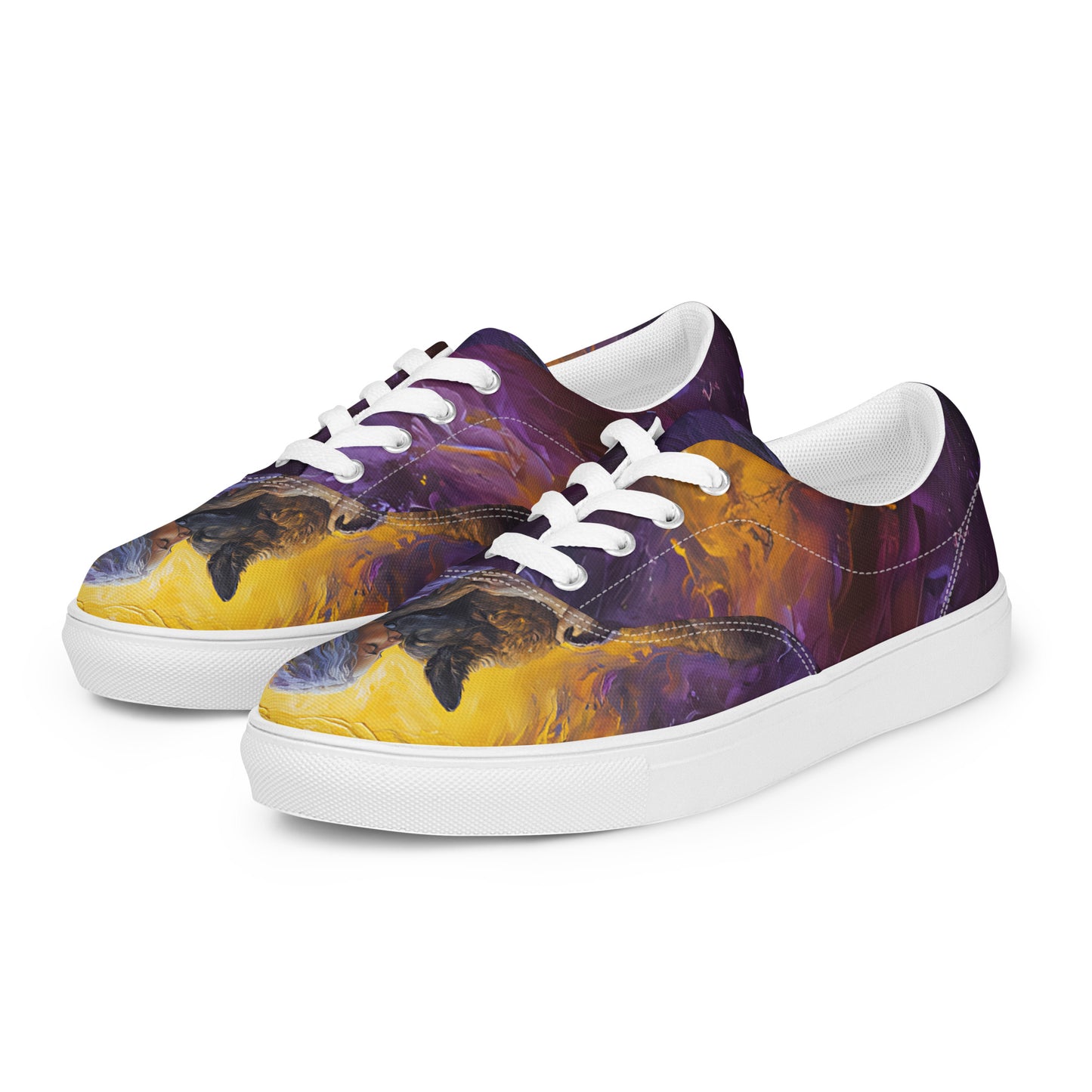 Paws & Hugs Women’s lace-up canvas shoes