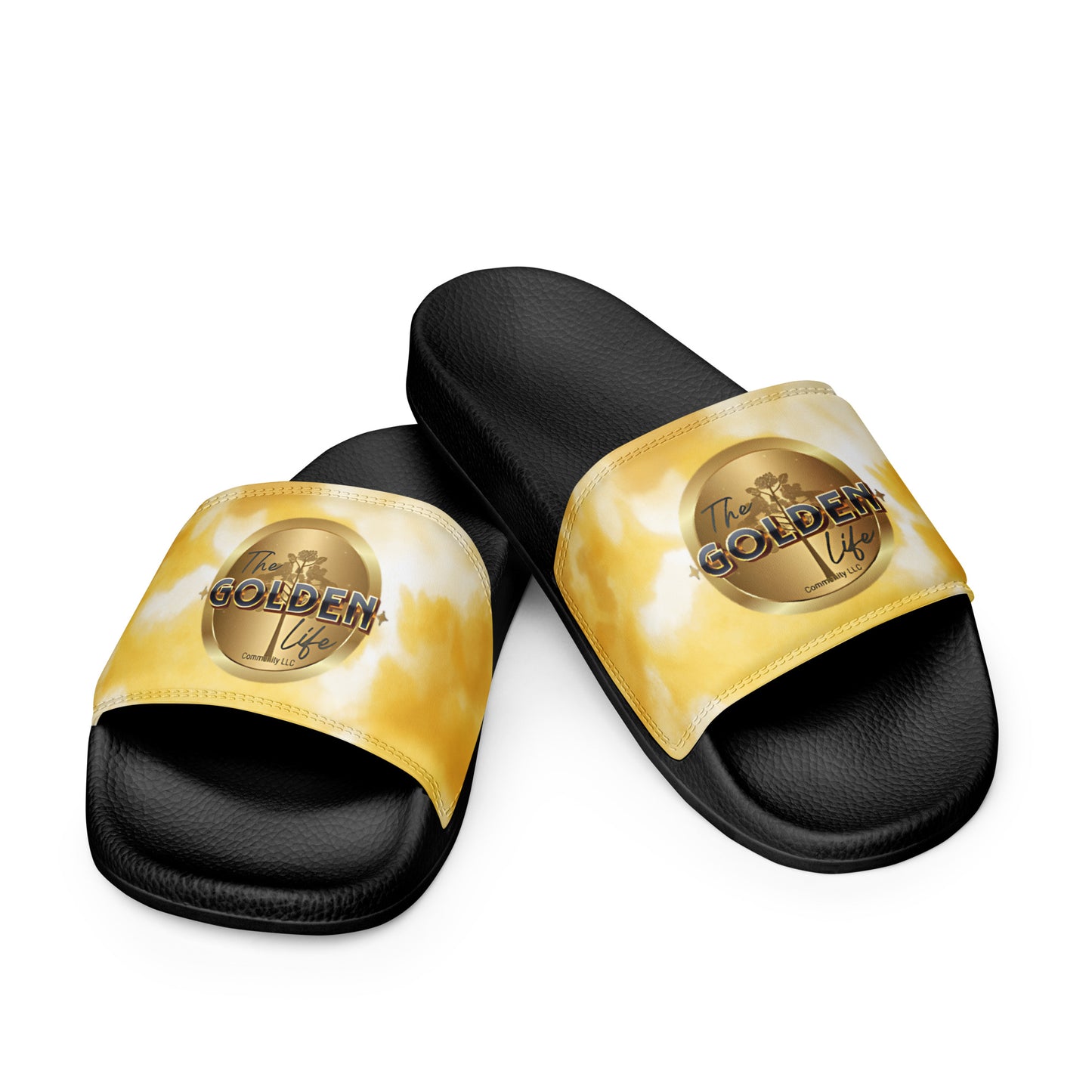 TGLC Branded Golden Women's slides