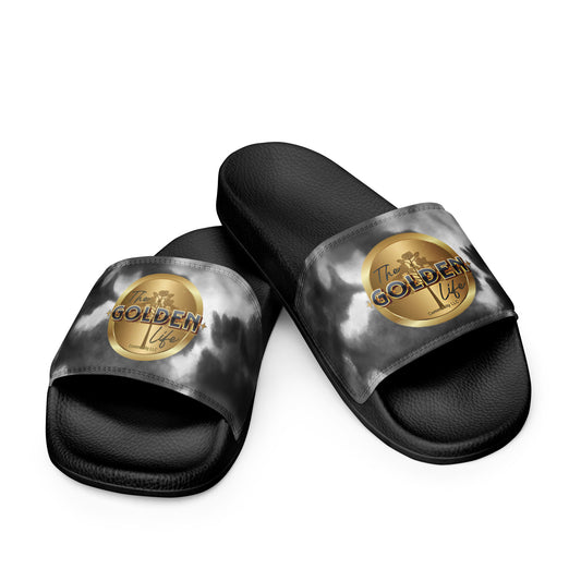 TGLC Branded Black Tie-Die Women's slides