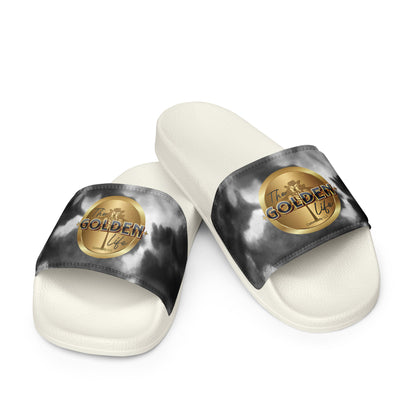 TGLC Branded Black Tie-Die Women's slides