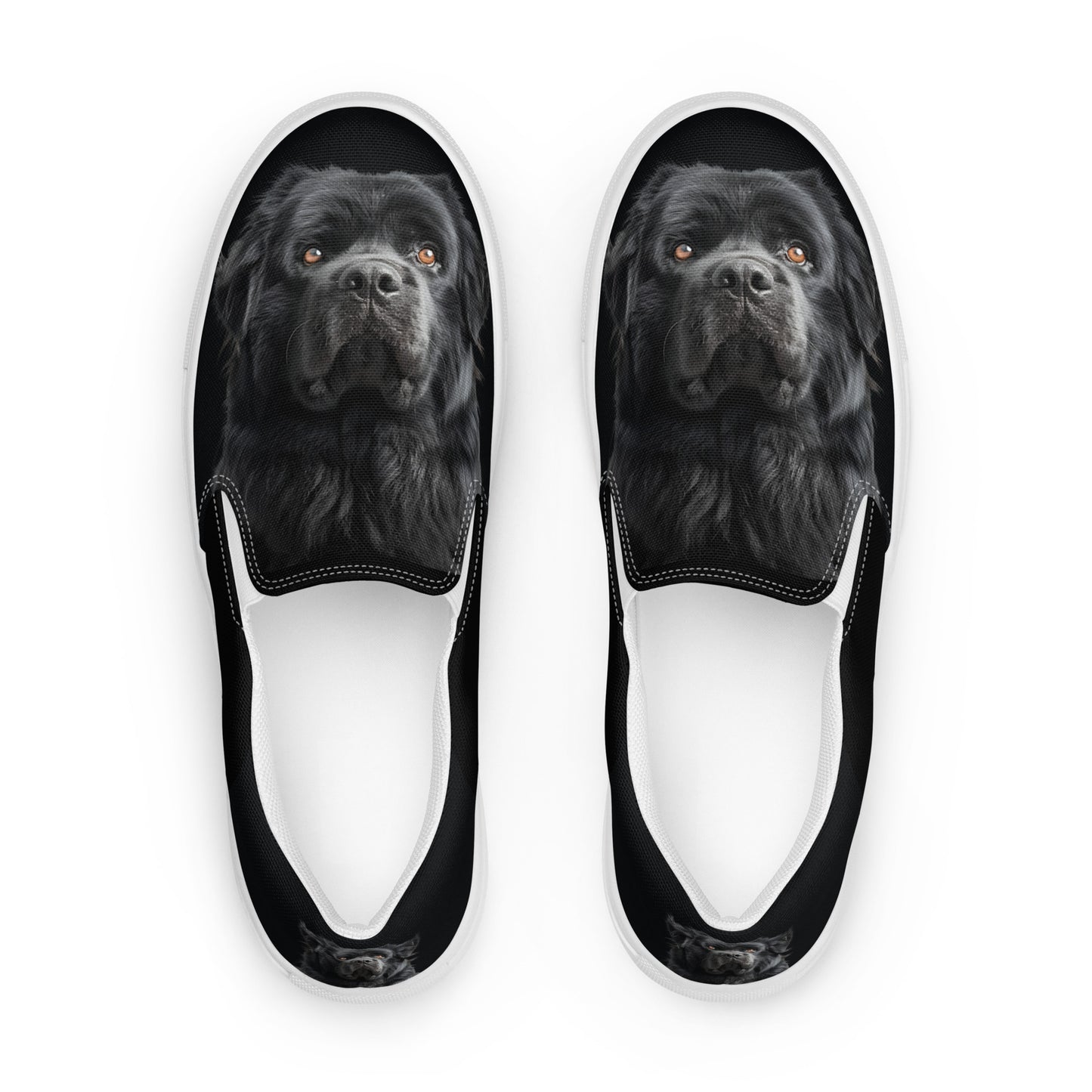 Golden Black Lab Women’s slip-on canvas shoes