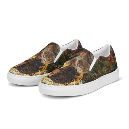 Mom’s Golden Companion Women’s slip-on canvas shoes