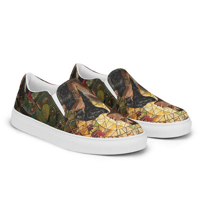 Mom’s Golden Companion Women’s slip-on canvas shoes